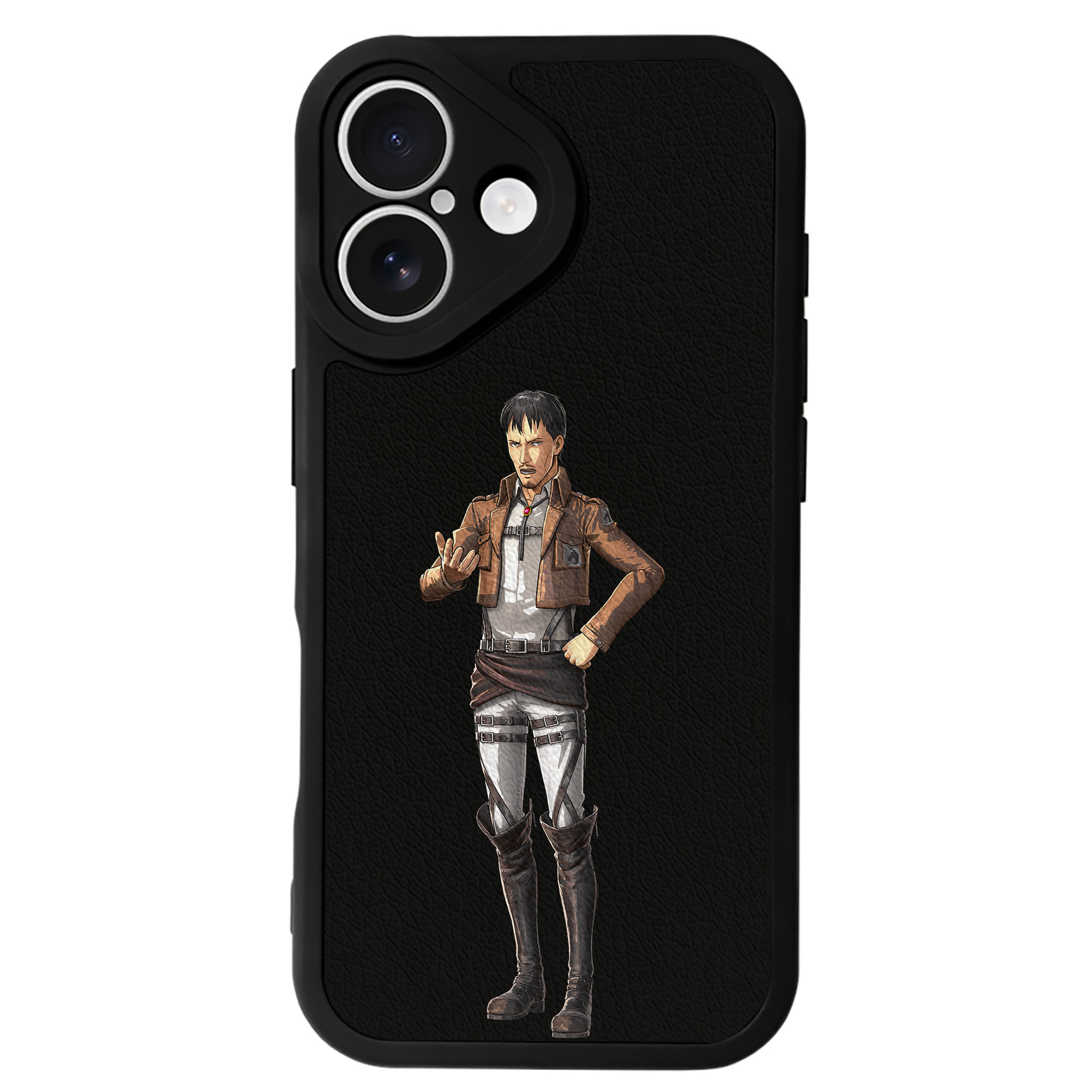 （画像用） 進撃の巨人 Attack on Titan 【iPhone 16シリーズ対応】シリコンスマホケース（レザー調） 材質：シリコン